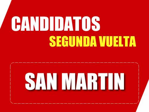 Candidatos Segunda Vuelta Región San Martín