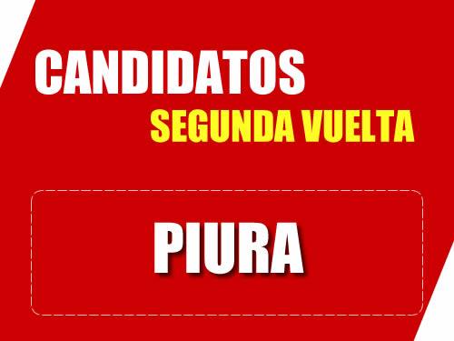 Candidatos Segunda Vuelta Región Piura