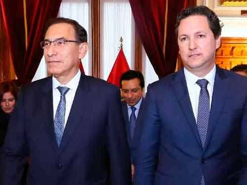 Daniel Salaverry tiene reunión con Martin Vizcarra en Palacio de Gobierno