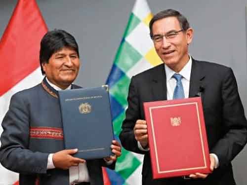 Un total de 12 acuerdos se firmaron con Bolivia con Perú